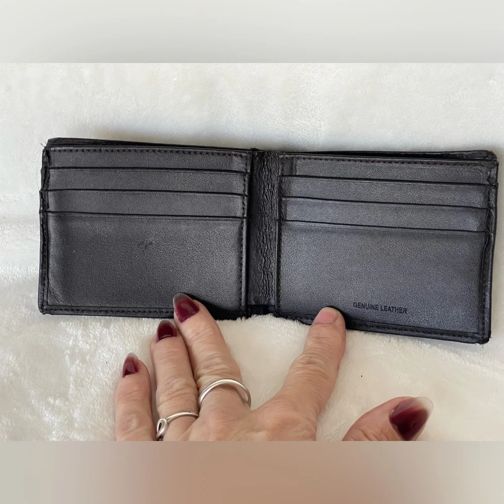 Men’s Penguin, leather wallet, brown